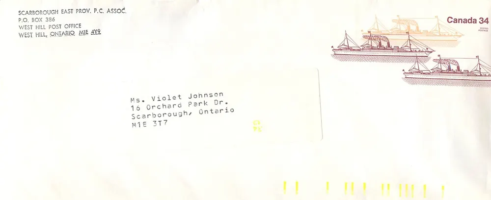 Steamship Empress of Japan — Canada 34 — Publisher Canada Post - Front