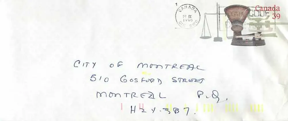 Balances postales — Musée national de la poste — Canada 39 - Recto