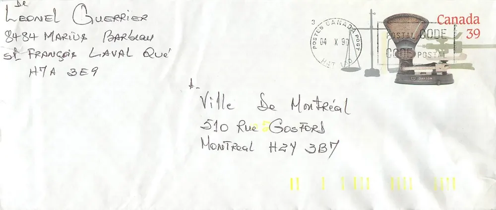 Balances postales — Musée canadien des civilisations — éditeur non visible - Recto