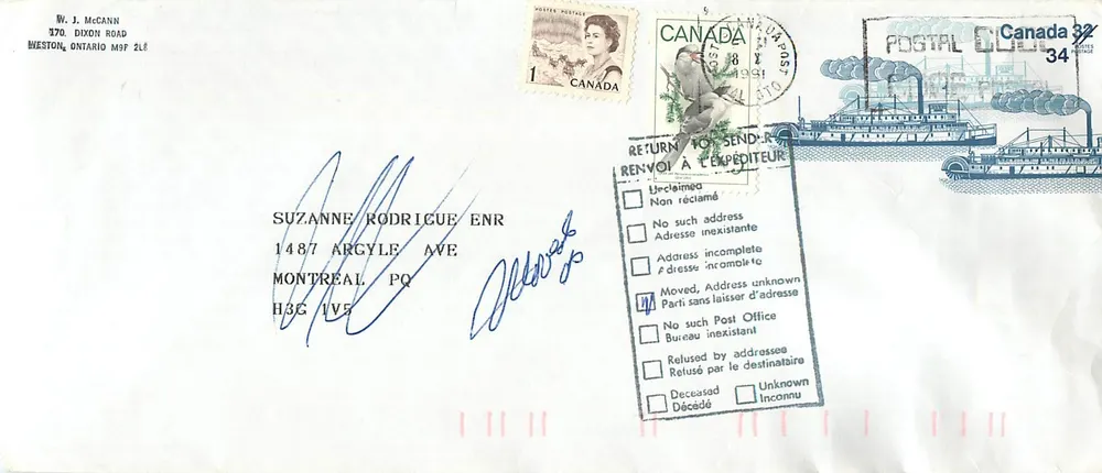 Bonneville — navio a vapor Bonnington — Canada Post - Frente