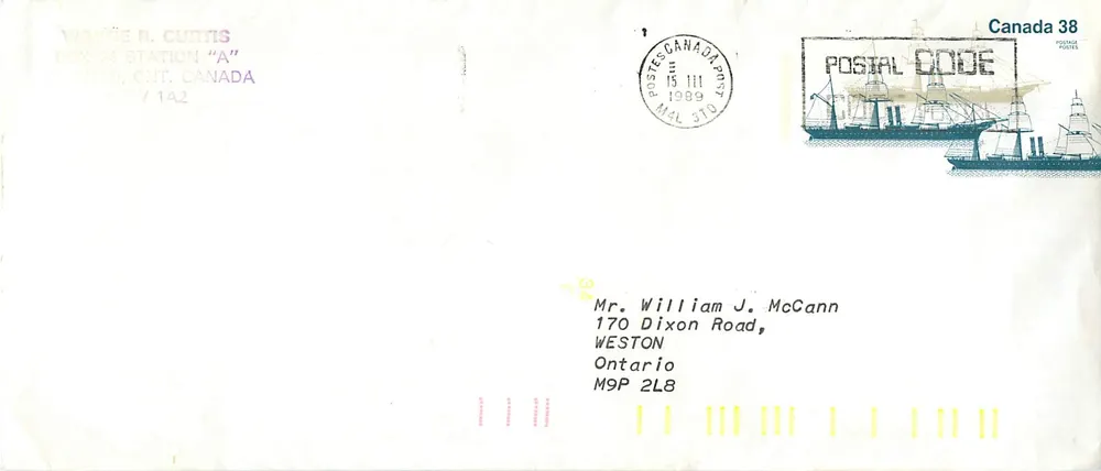 S.S. Canadian — primeiro navio a vapor da Royal Mail Steamers — editor Canada Post - Frente