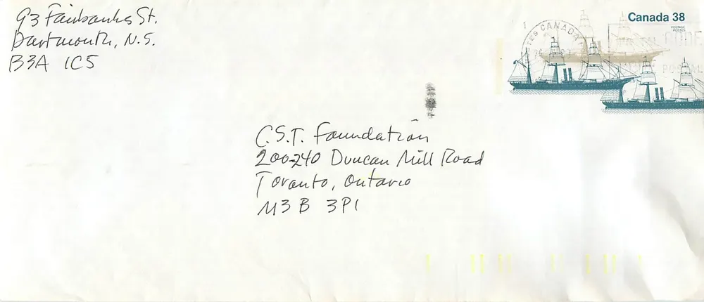 S.S. Canadian — primeiro navio a vapor da Royal Mail Steamer — Canada 38 - Frente