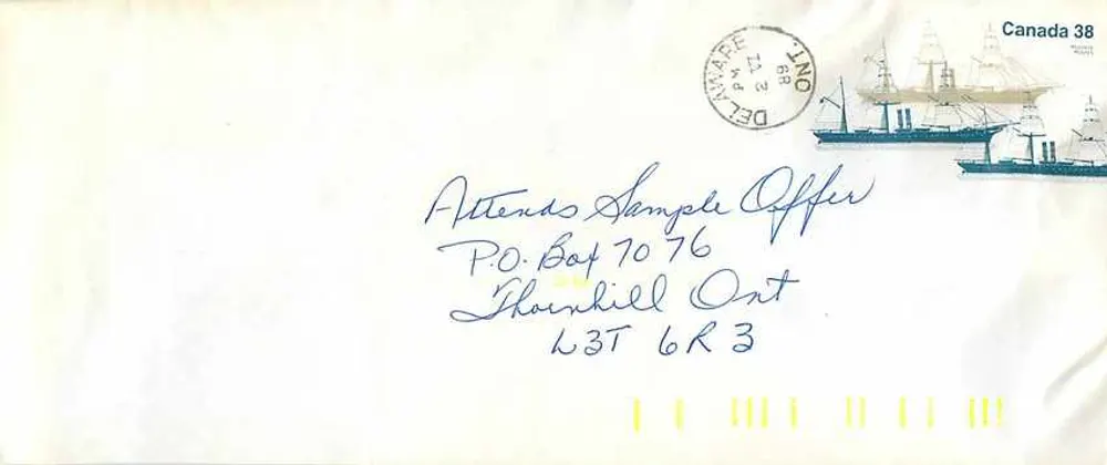 SS Canadian — premier navire à vapeur de la Royal Mail Steamers — éditeur Canada 38 - Recto