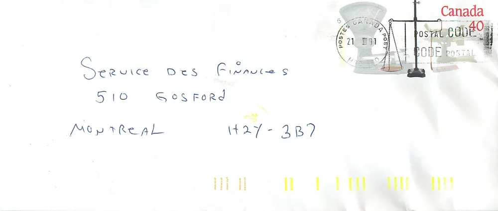 Balancinhas postais — Museu Canadense das Civilizações — Canada Post - Frente
