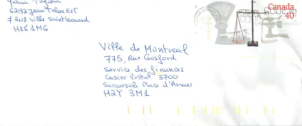 Bilance postali — Museo canadense delle civiltà — Canada - Recto