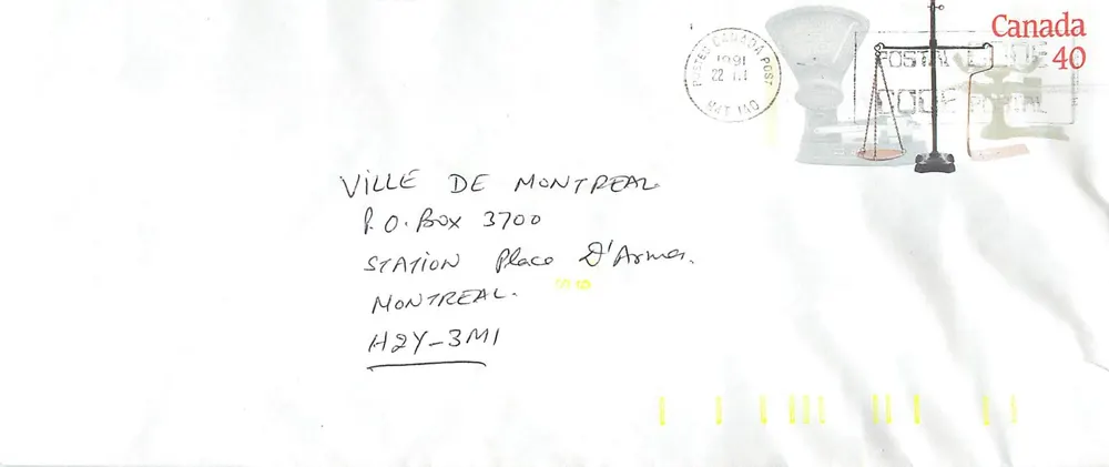 Balancinhas postais — Museu Canadense da Civilização — Canada Post - Frente