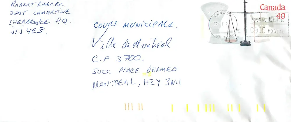 Bilance postali — Museo canadense delle civiltà — Canada - Recto