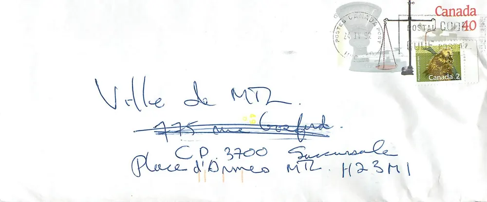 Bilance postali — Museo canadense delle civiltà — Canada - Recto