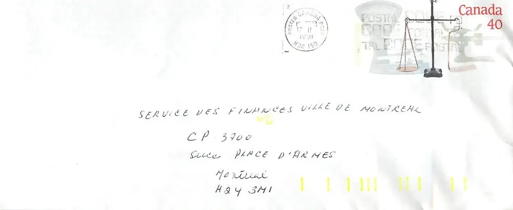 Balanzas postales — Museo Canadiense de las Civilizaciones — Canadá - Anverso