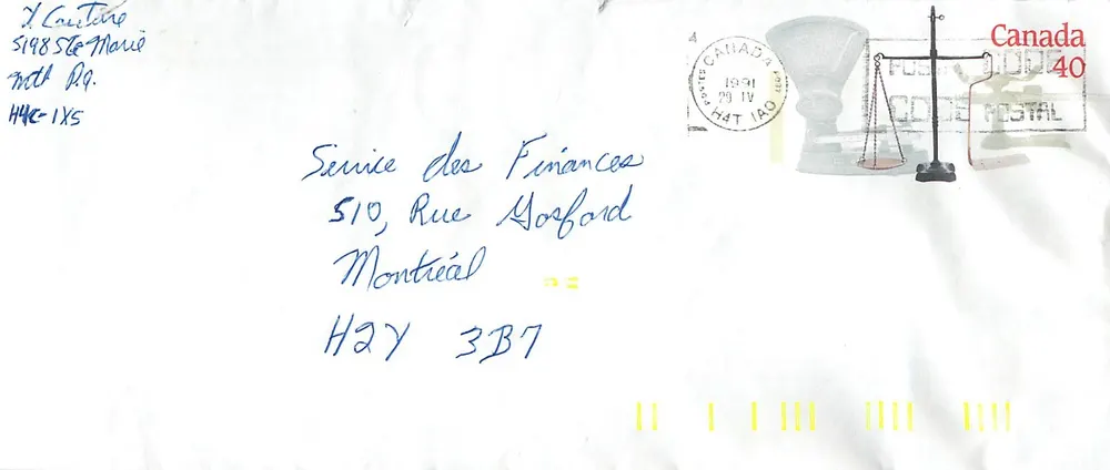 Bilance postali — Museo nazionale delle poste — Canada — 1991 - Recto