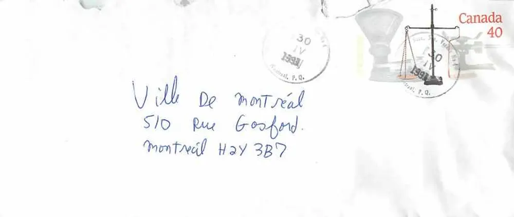 Balances postales — Musée canadien des civilisations — Canada 40 - Recto