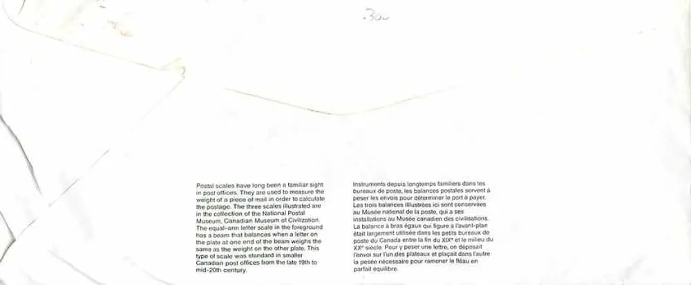 Balancinhas postais — Museu Canadense da Civilização — editor não visível - Verso