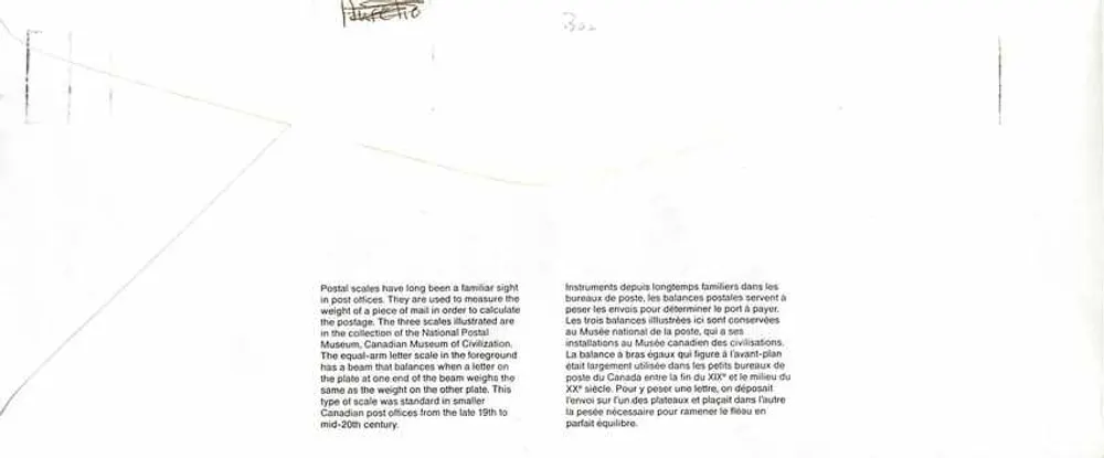 Bilance postali — Museo nazionale delle civiltà — Canada — editore non visibile - Verso