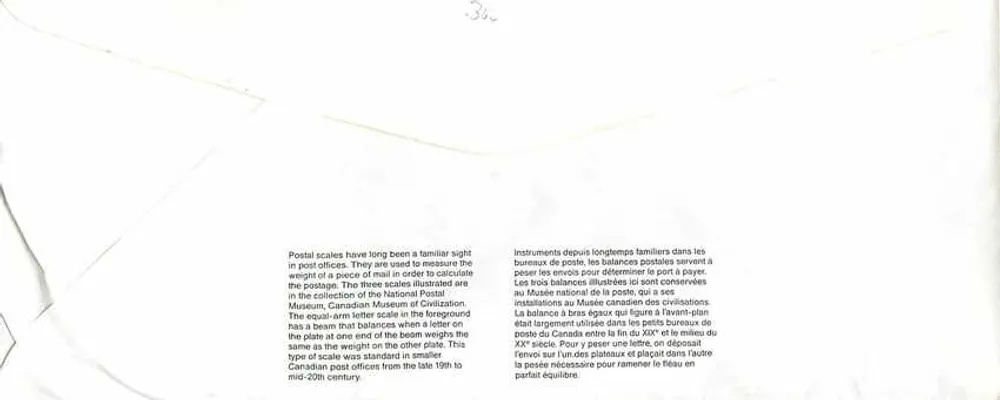 Balances postales — Musée canadien de la civilisation — Canada 40 - Verso