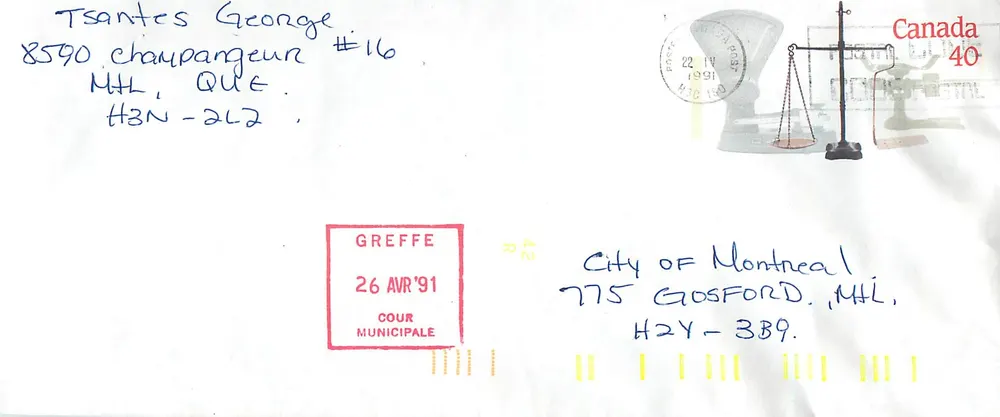Balances postales — Museu Canadense de Comunicações — Editor não visível - Frente