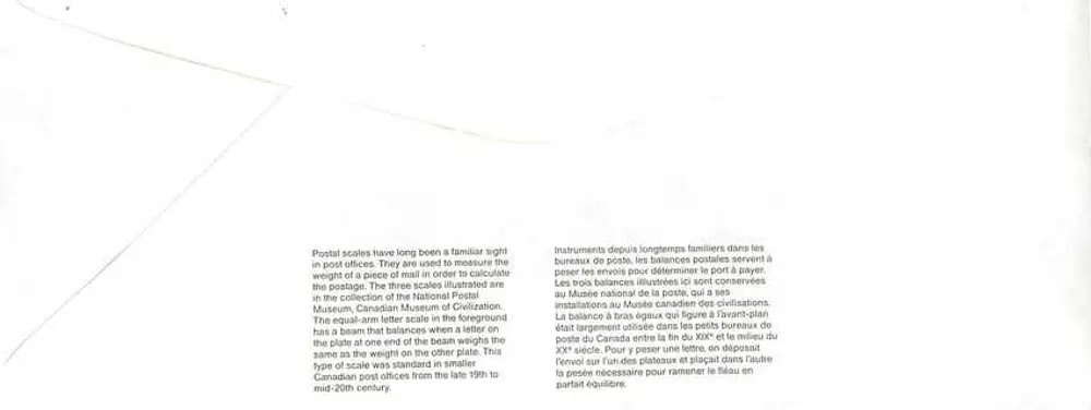 Balancinhas postais — Museu Canadense da Civilização — Canadá 40 - Verso