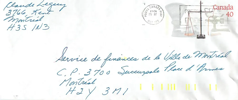 Balanzas postales — Museo Canadiense de las Civilizaciones — Canada 40 - Anverso