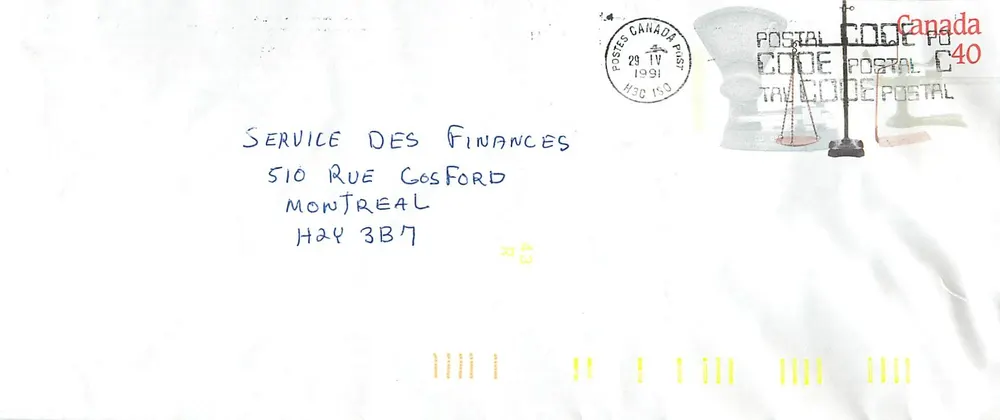 Balanzas postales — Museo Canadiense de la Civilización — Postes Canada - Anverso