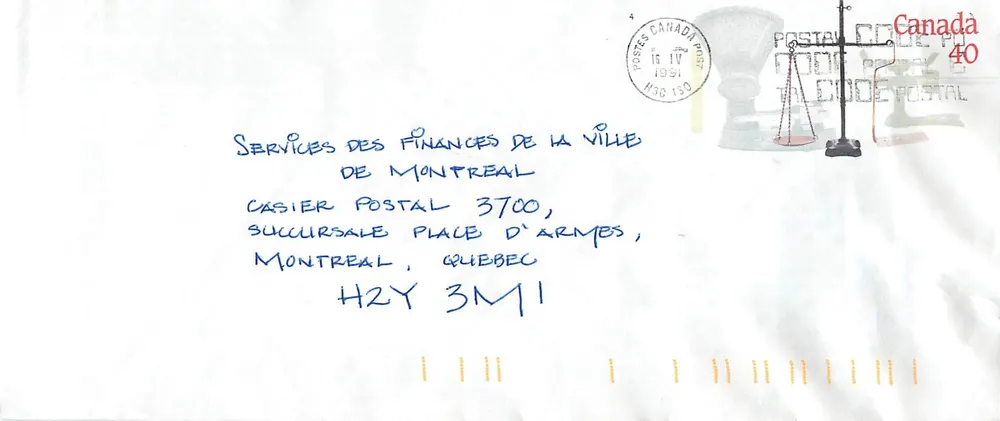 Balanzas postales — Museo canadiense de las civilizaciones — Canada 40 - Anverso