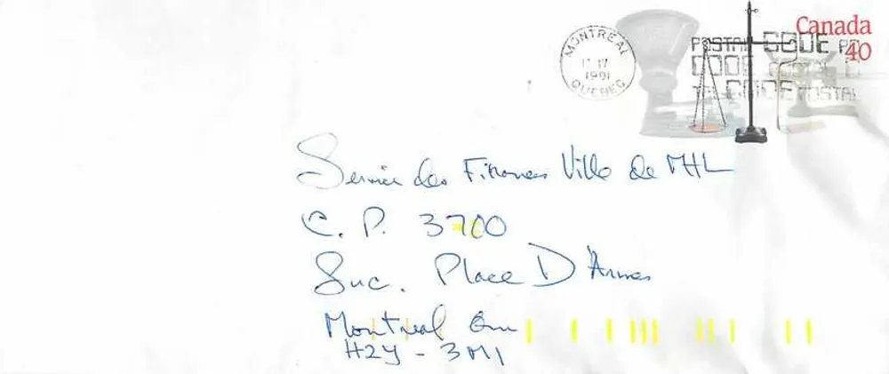Balances postales — Musée canadien de la civilisation — Éditeur : Postes Canada, n° de série 40 - Recto