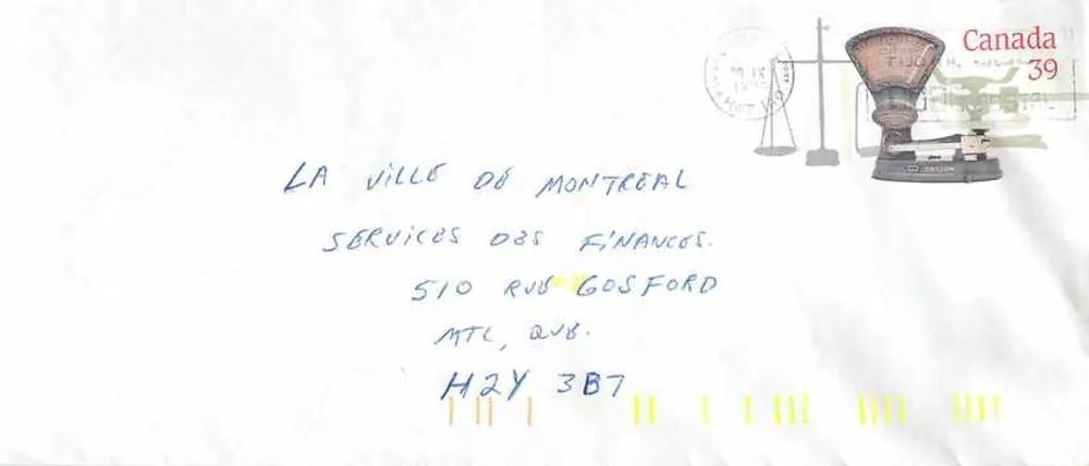 Balanzas postales — Museo canadiense de la civilización — Canada 39 - Anverso