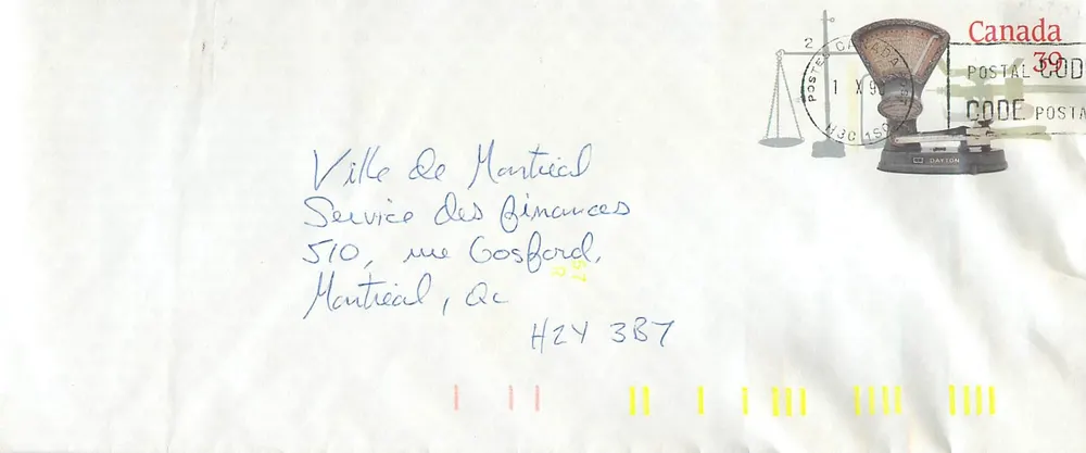 Balanzas postales — Museo nacional de civilizaciones — Canadá - Anverso