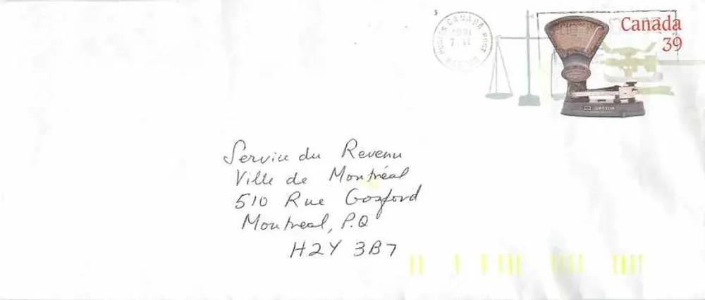 Balanzas postales — Museo Canadiense de Correos — Canada 39 - Anverso