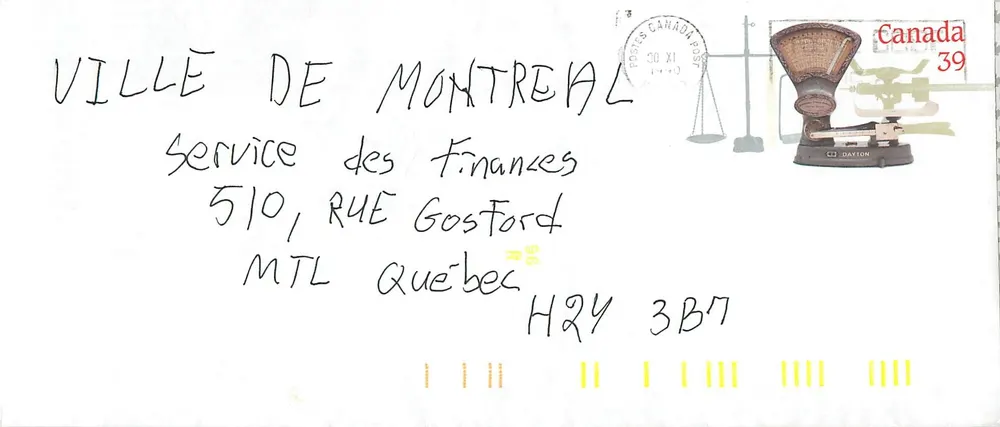 Balancinhas postais — Museu Canadense da Correios — editor não visível - Frente