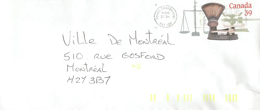 Balancinhas postais — Museu Canadense dos Correios — Editor: Canada Post - Frente