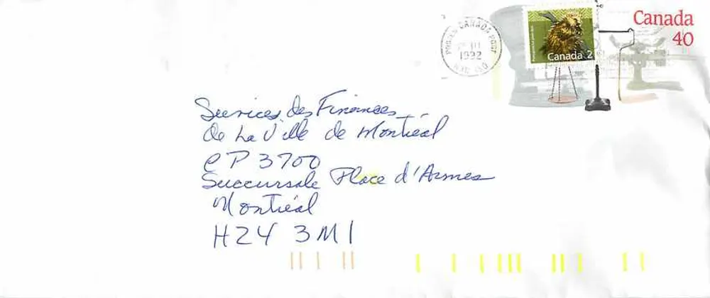 Bilance postali — Museo canadense della civiltà — Canada - Recto