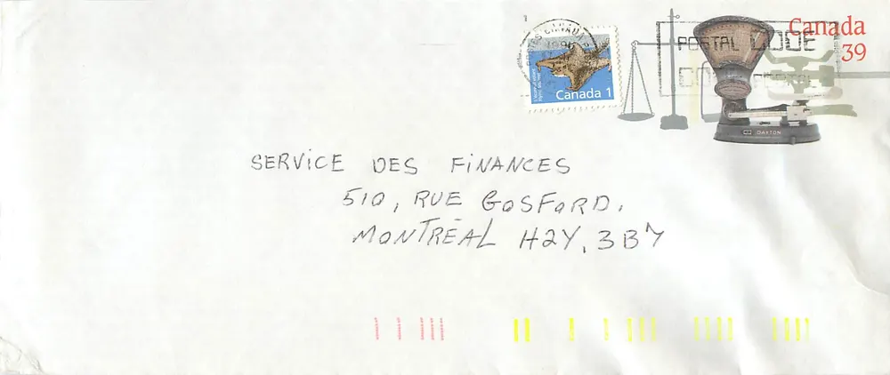 Balancinhas postais — Museu Canadense das Civilizações — editor Postal Lodge, n°39 - Frente