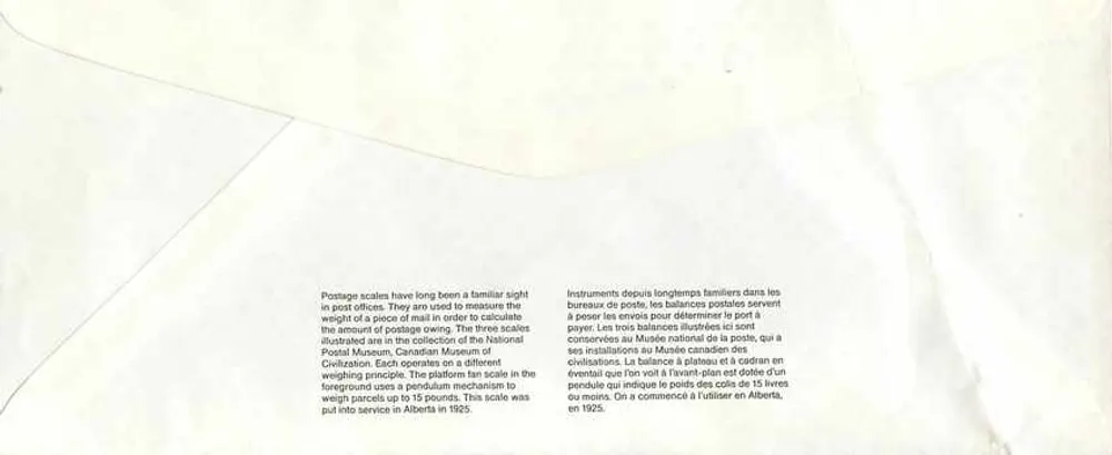 Balances postales — Musée canadien des civilisations — éditeur non visible - Verso