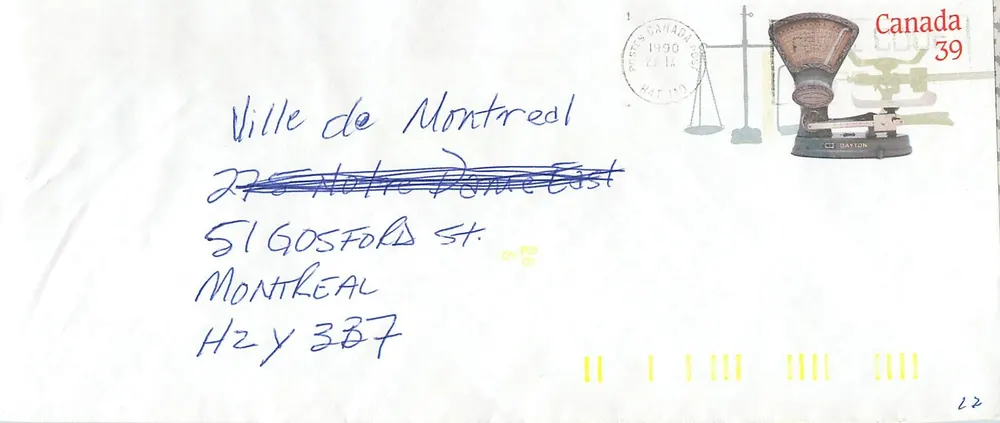 Balancinhas postais — Museu Canadense das Postas — editor não visível - Frente