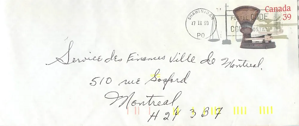 Balances postales — Musée canadien de la civilisation — éditeur : Canada Post - Recto