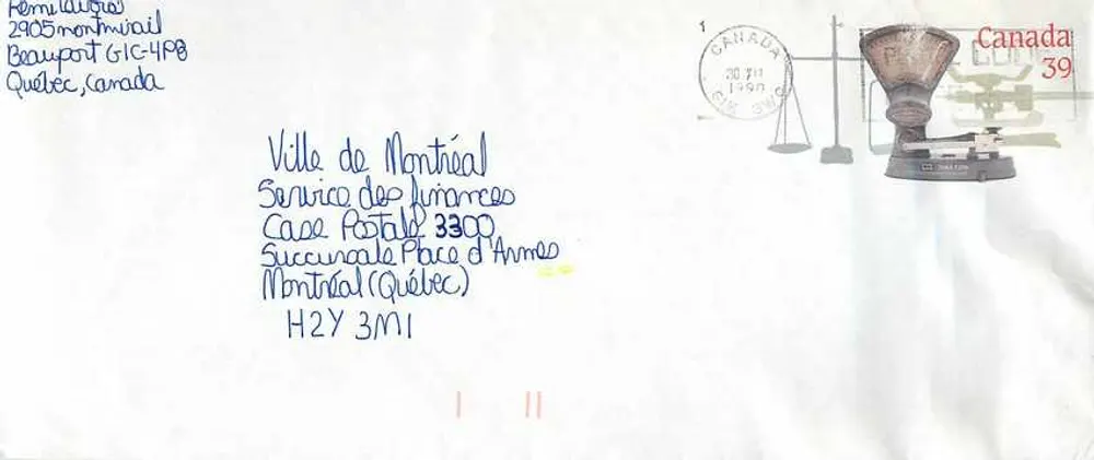 Balanzas postales — Museo canadiense de las civilizaciones — Canada 39 - Anverso