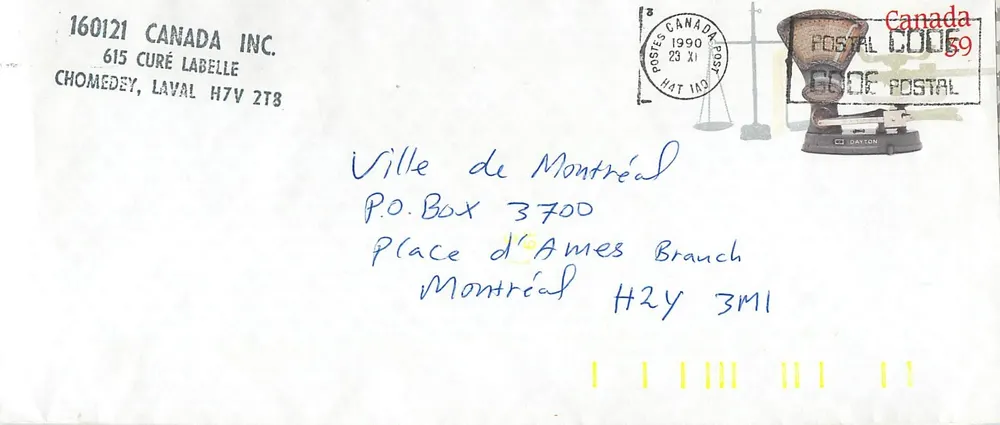 Balancinhas postais — Museu Canadense da Civilização — editor: Canada Post - Frente
