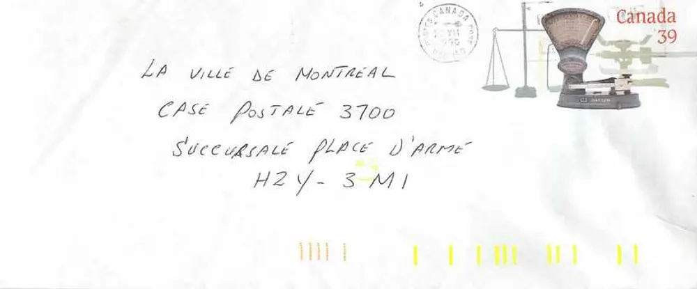 Balancinhas postais — Museu canadense da civilização — Canadá 39 - Frente