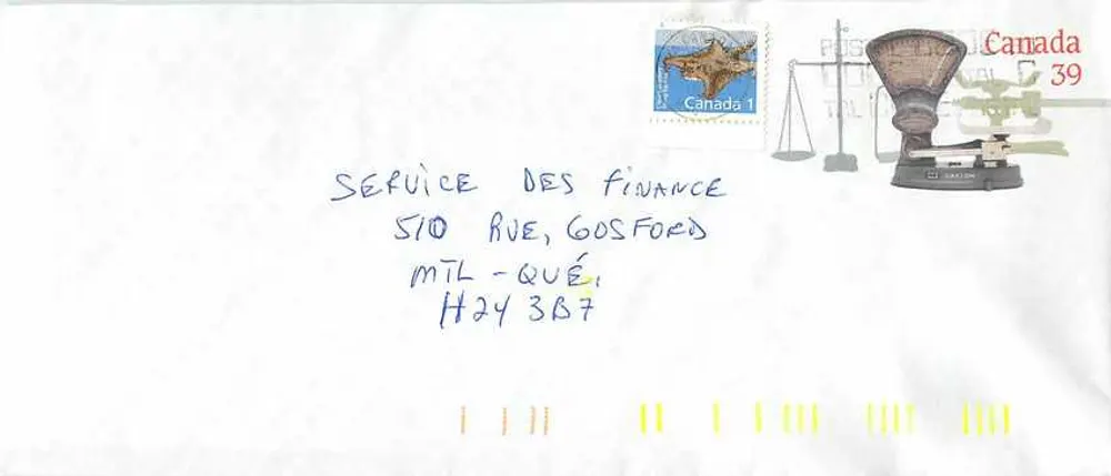 Balanzas postales — Museo canadiense de las civilizaciones — Editor: Canadian Postal Museum - Anverso