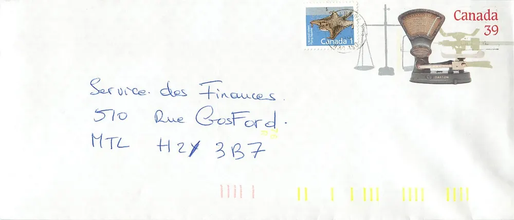 Balanzas postales — Museo canadiense de la civilización — Editor: Canada Post - Anverso