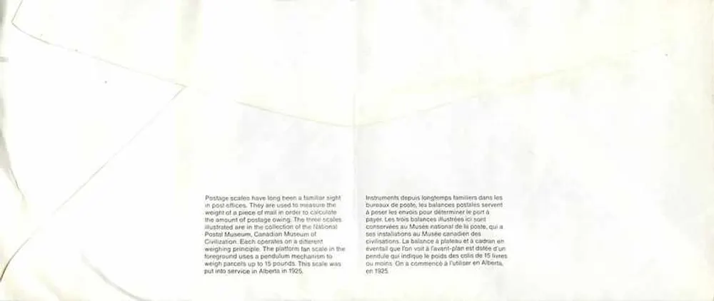 Balances postales — Musée canadien de la civilisation — Canada 39 - Verso