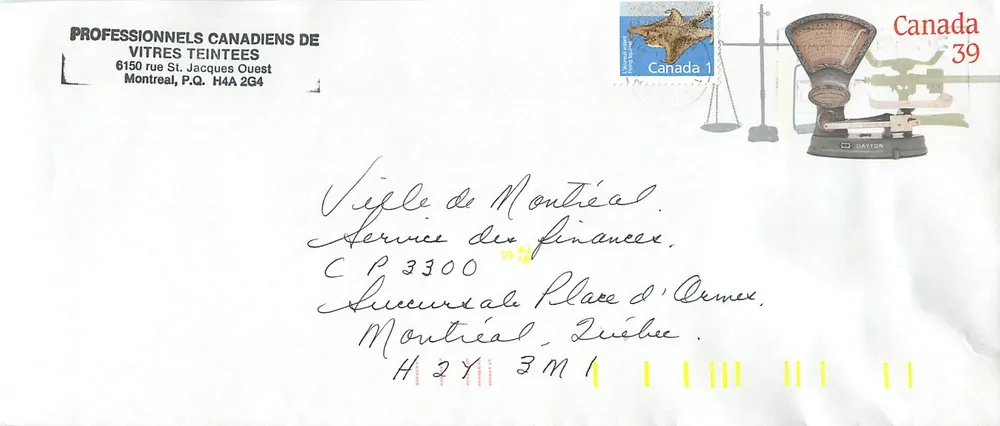 Balanzas postales — Museo canadiense de correos — Editor: DATION - Anverso