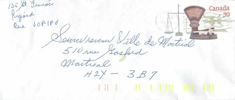 Bilance postali — Museo canadense della civiltà — Canada 39 - Recto