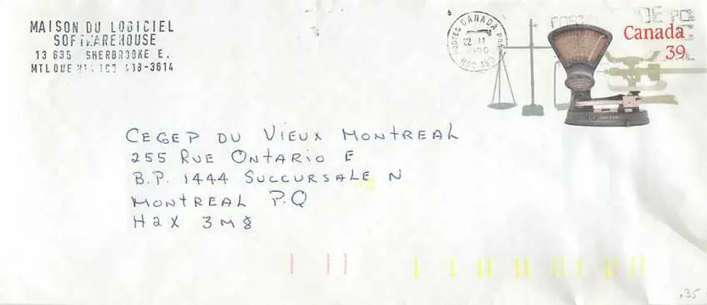 Balanzas postales — Museo canadiense de correos — Editor no visible - Anverso