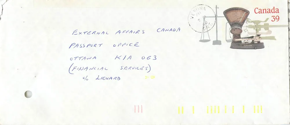 Balances postales — Musée canadien de la civilisation — Éditeur : Canada 39 - Recto