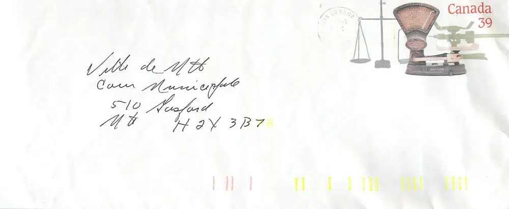 Balanzas postales — Museo Canadiense de las Civilizaciones — editor no visible - Anverso