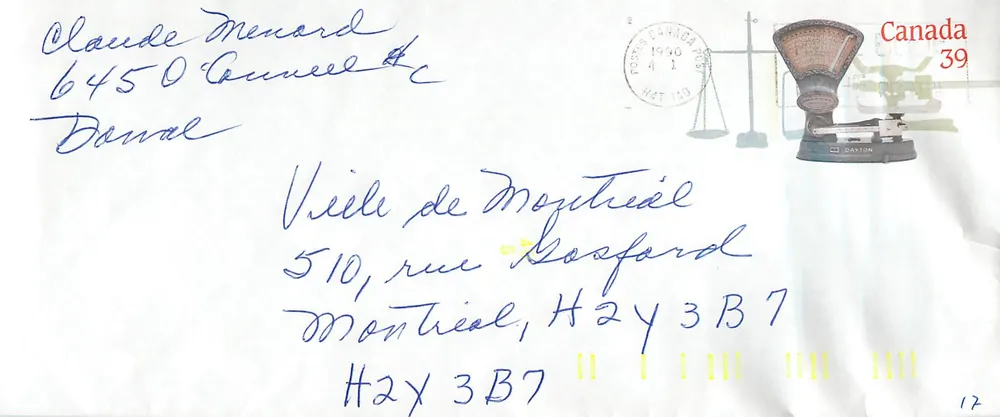 Balancinhas postais — Museu Canadense de Comunicações — editor não visível - Frente