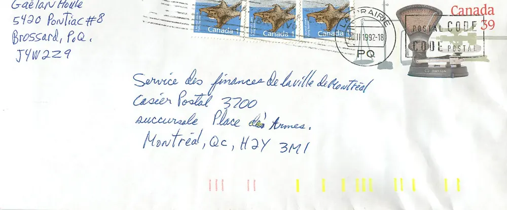Balancinhas postais — Museu Canadense das Civilizações — Editor: Canada Post - Frente