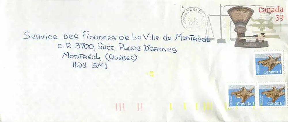 Balancinhas postais — Museu Nacional do Canadá — Editor não visível - Frente
