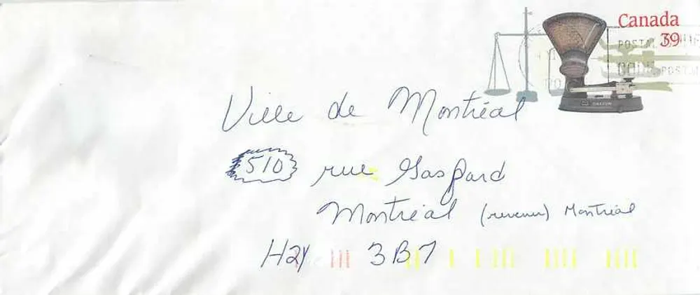Balancinhas postais — Museu Canadense dos Correios — editor não visível - Frente