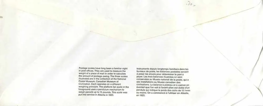 Bilance postali — Museo canadense delle civiltà — editore: Canada Post - Verso